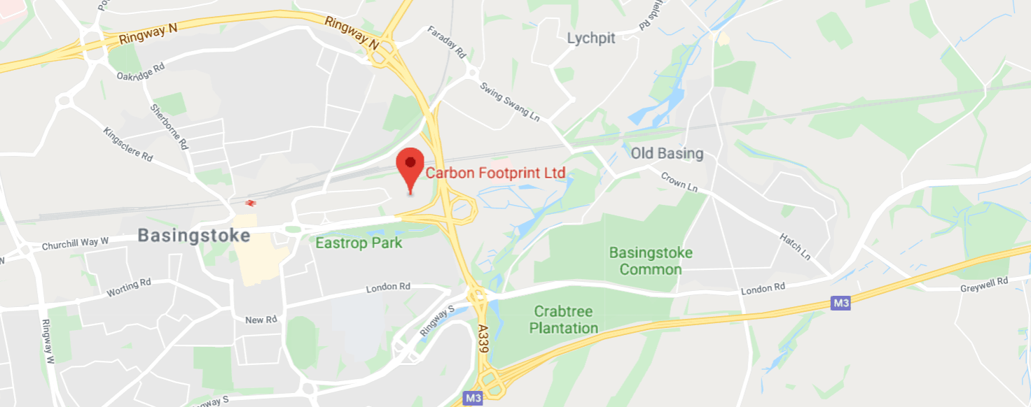Carbon Footprint Ltd location in Basingstoke