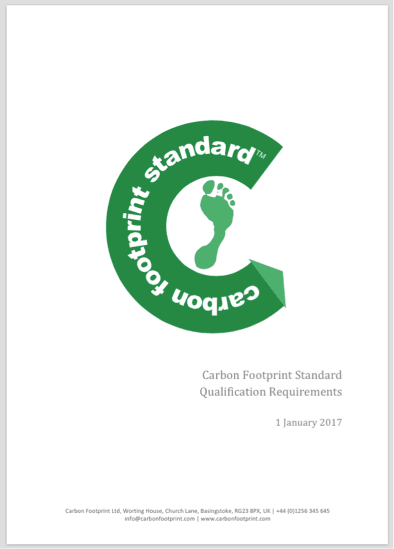 Carbon Footprint Standard requirements document